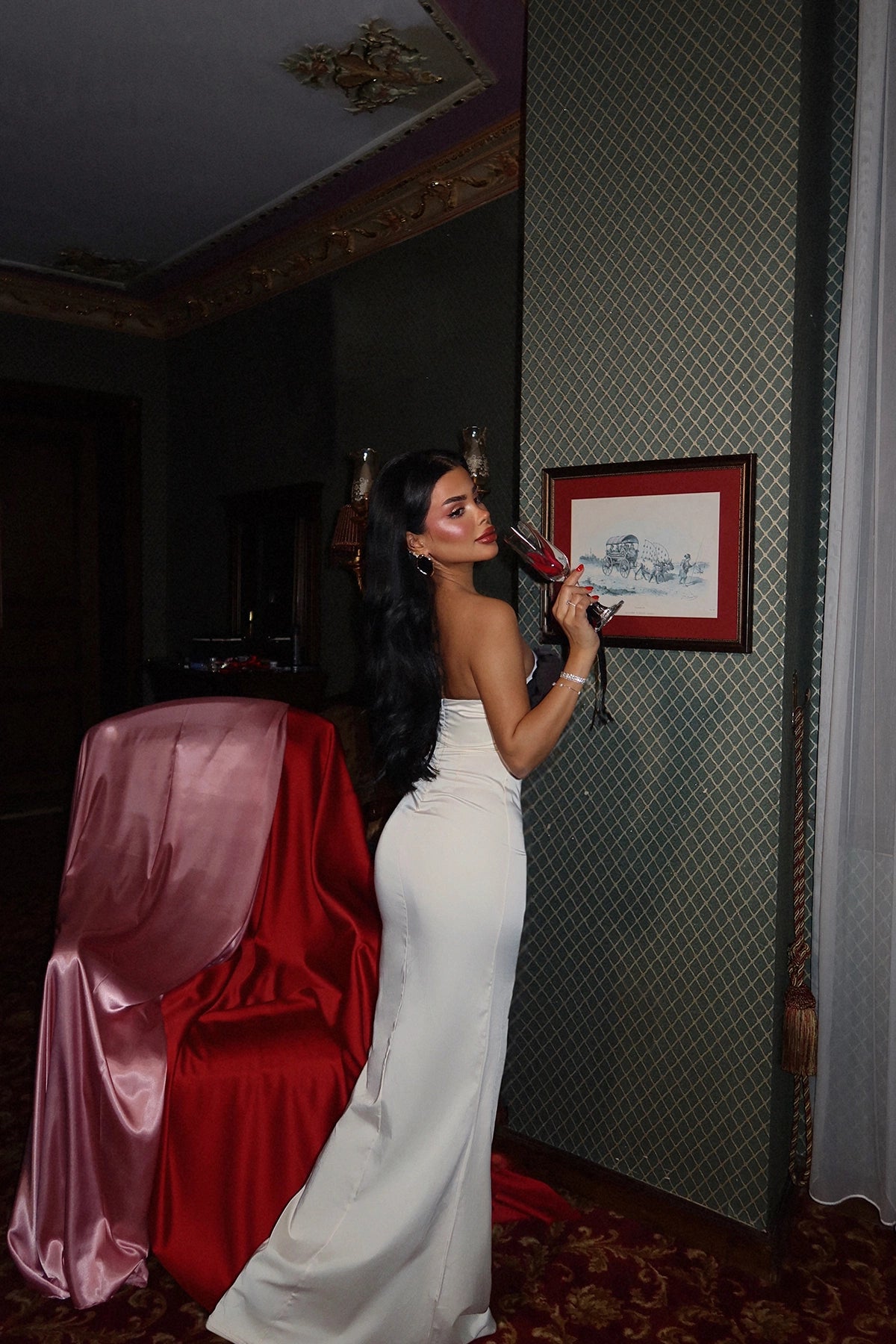 Elysian Charm White Dress - MB 206